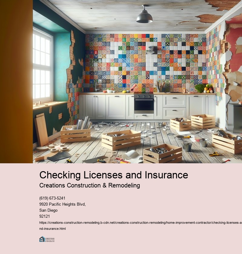 Checking Licenses and Insurance